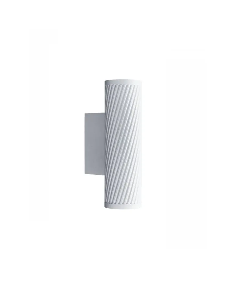 Lampe murale | Blanc | Fixture GU10 en dessous et au-dessus de l'IP65