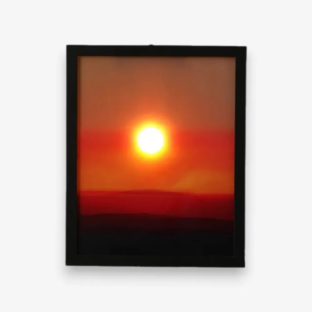 Lampe murale LED effet coucher de soleil