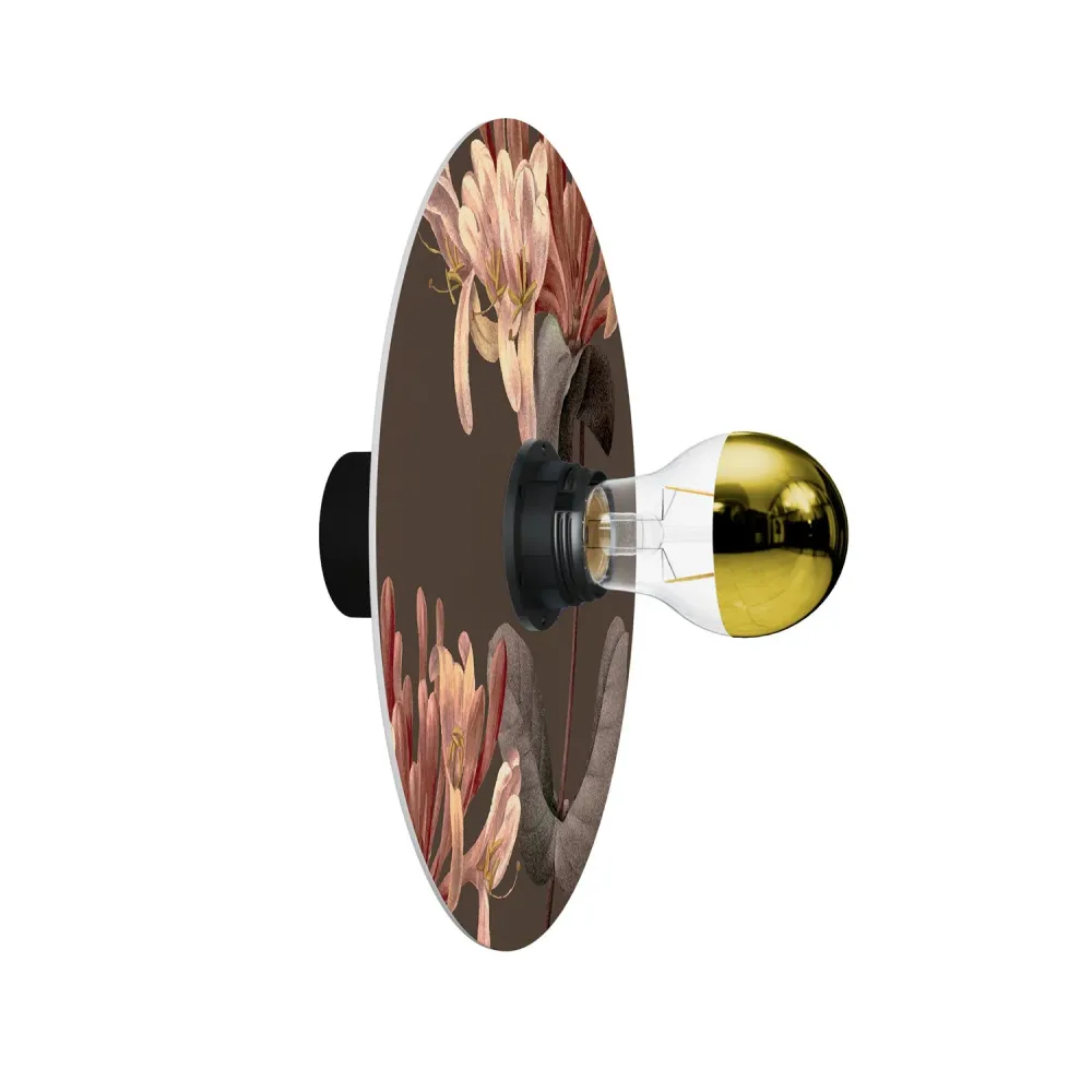 Lampe murale ou de plafond avec abat-jour à motifs floraux 'Blossom Haven' Botanique Lonicera - Étanche IP44