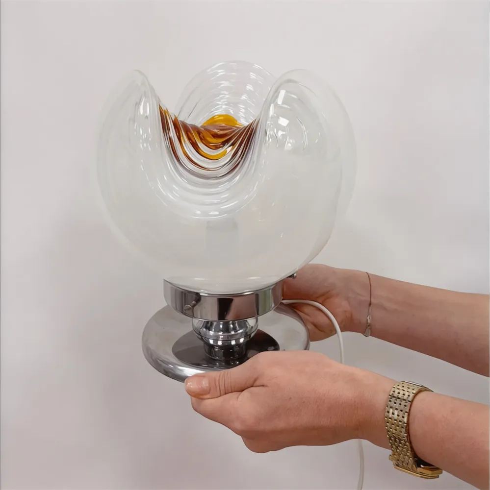 Lampe Murano, dans le style de Mazzega, Italie, années 70