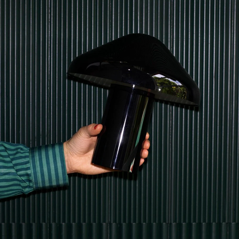 Lampe Pao portable noire douce