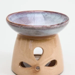 Lampe à parfum bleu crème 11,5 cm