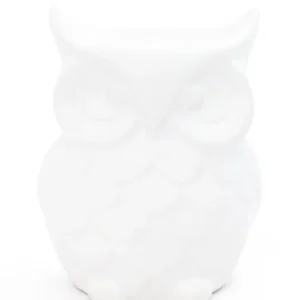 Lampe à parfum hibou blanc 12,5 cm