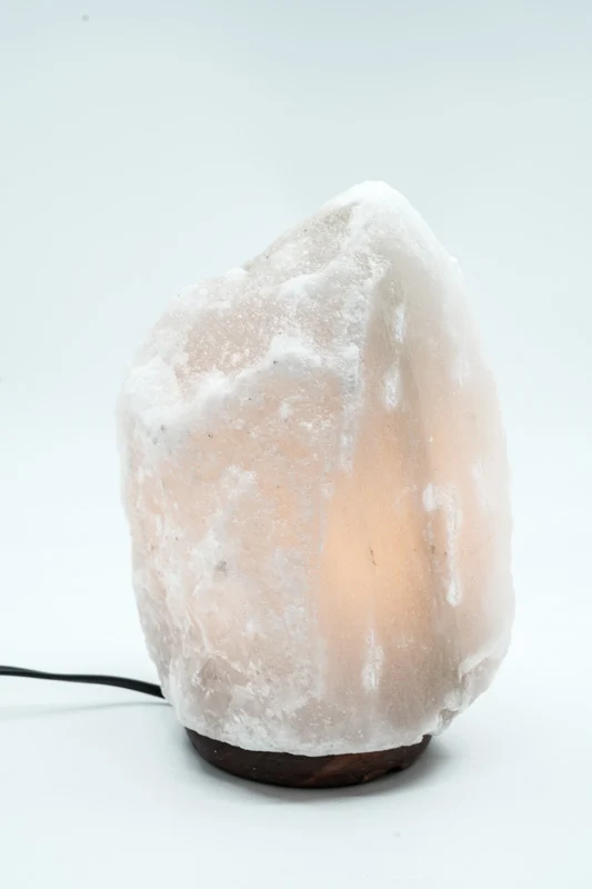 Lampe en pierre de sel blanche 4-6 kg