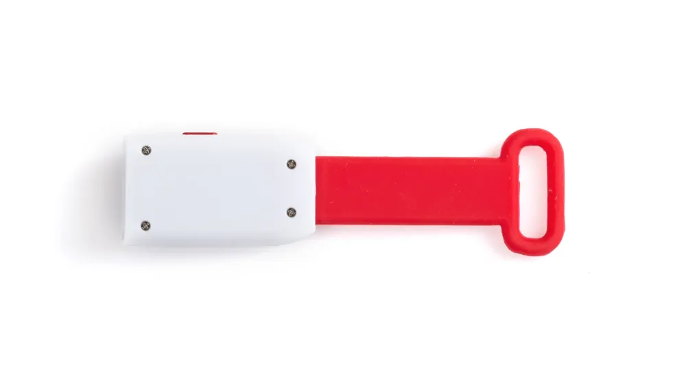 Lampe de poche avec 4 leds et 2 modes d'éclairage en silicone, piles inclus PLAUP
