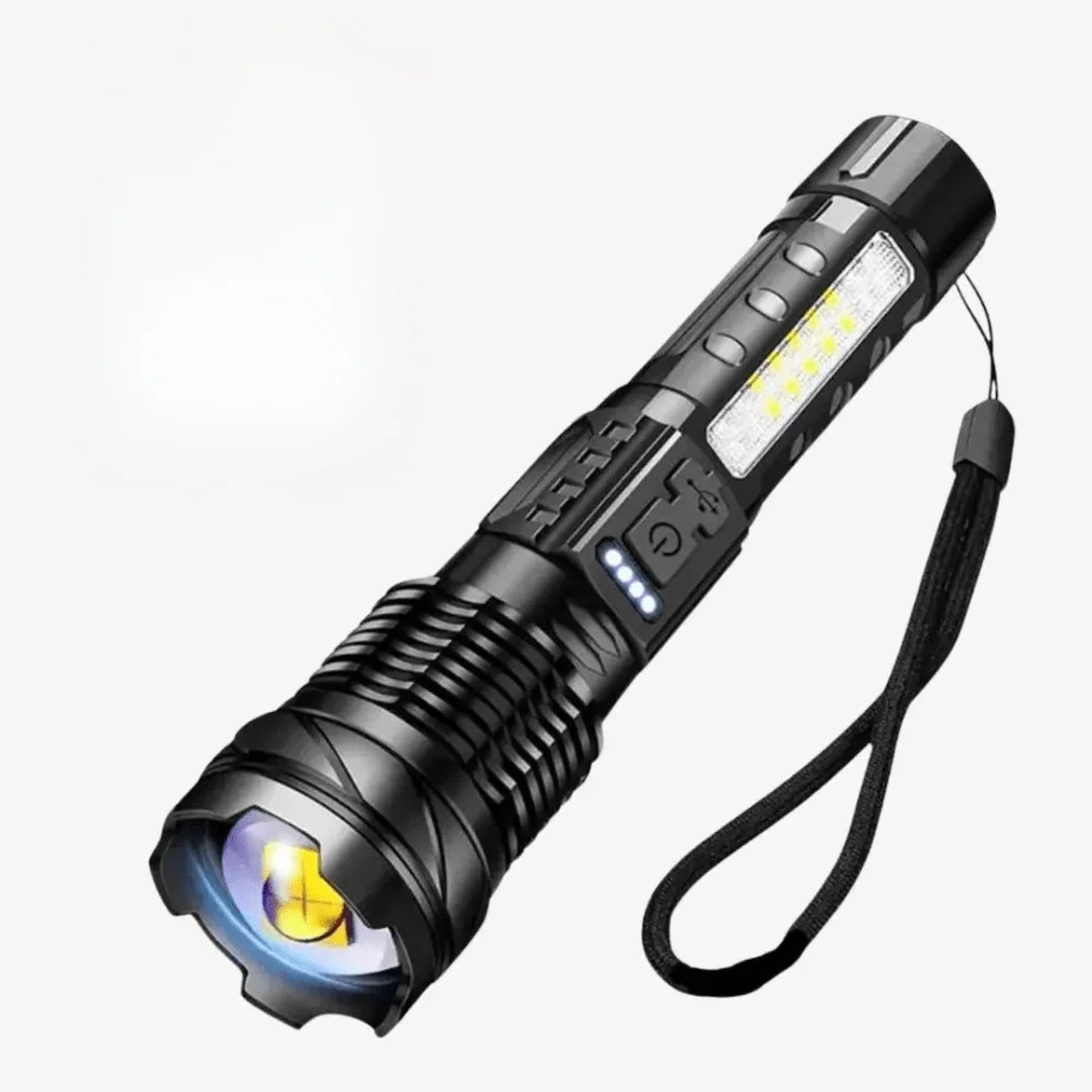 Lampe de Poche LED 5000 Lumens - Polyvalente et Puissante