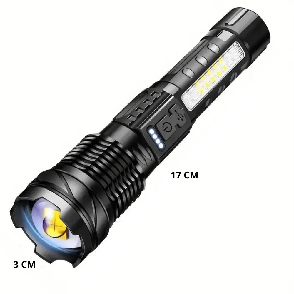 Lampe de Poche LED 5000 Lumens - Polyvalente et Puissante
