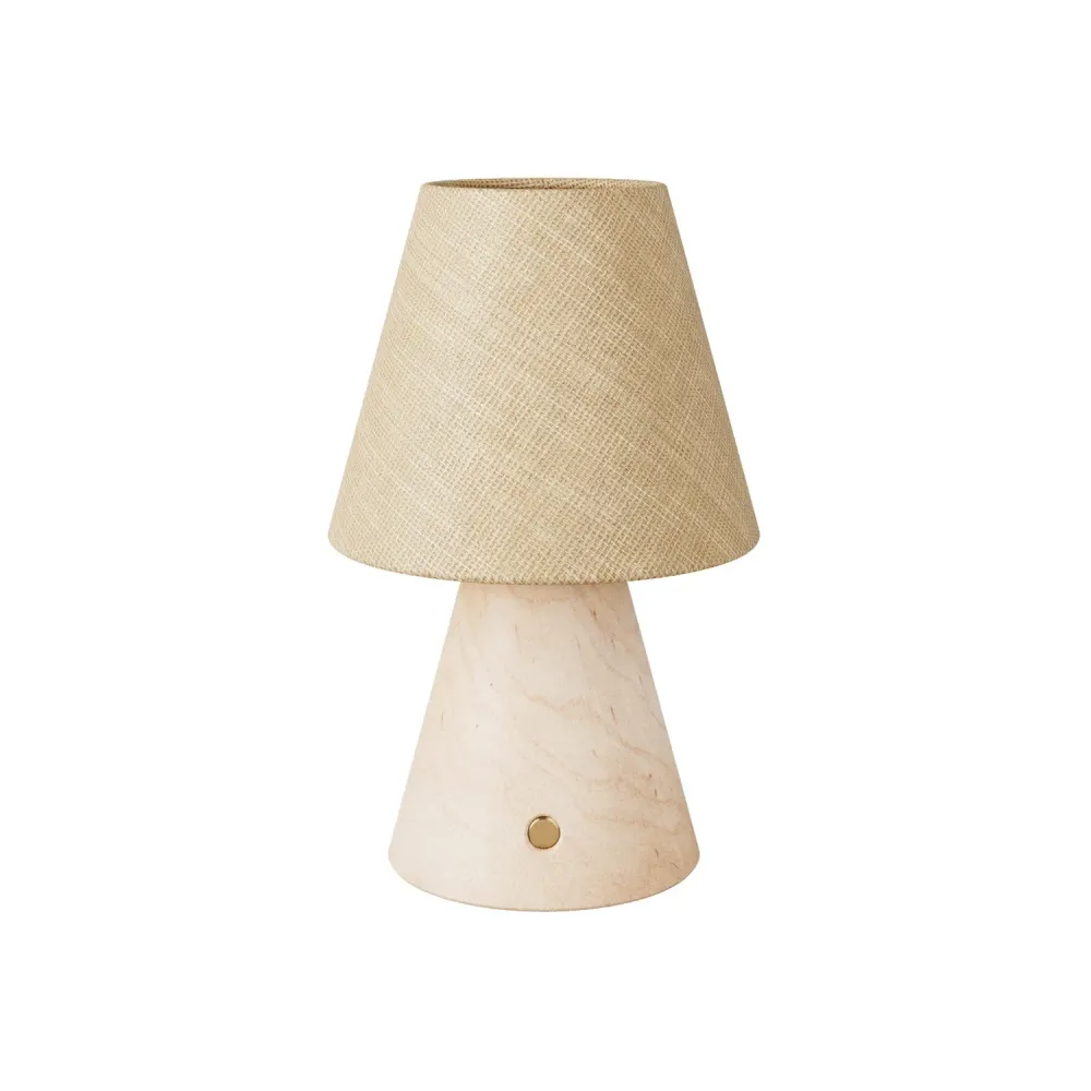 Lampe portable rechargeable Cabless11 avec ampoule goutte et abat-jour - Neutre