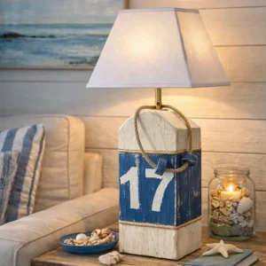 Lampe à poser artisanale “Bouée" - Grand modèle