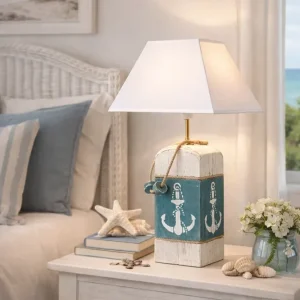 Lampe à poser artisanale “Bouée" - Grand modèle