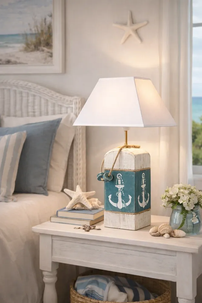 Lampe à poser artisanale “Bouée" - Grand modèle