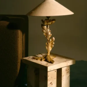 LAMPE À POSER EN BRONZE, FONDICA, 1980s