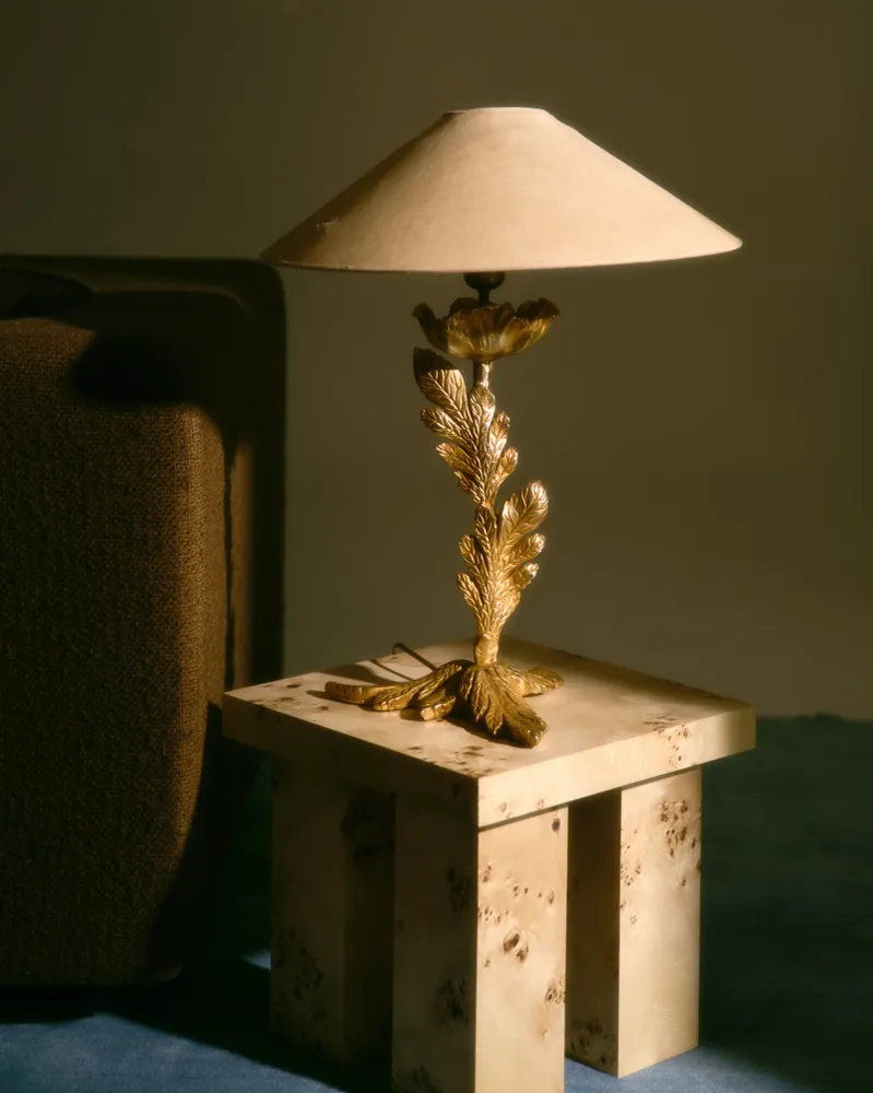 LAMPE À POSER EN BRONZE, FONDICA, 1980s