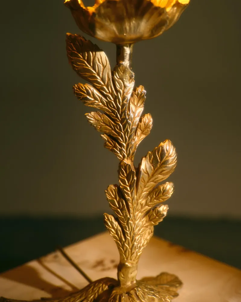 LAMPE À POSER EN BRONZE, FONDICA, 1980s