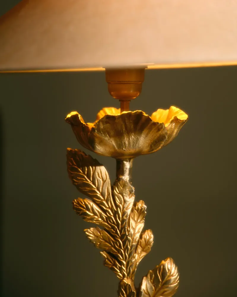 LAMPE À POSER EN BRONZE, FONDICA, 1980s