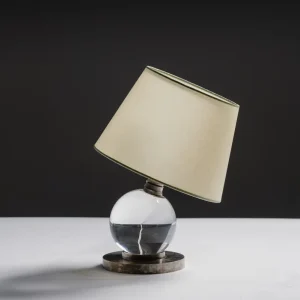 LAMPE À POSER EN CRISTAL, JACQUES ADNET, 1930s