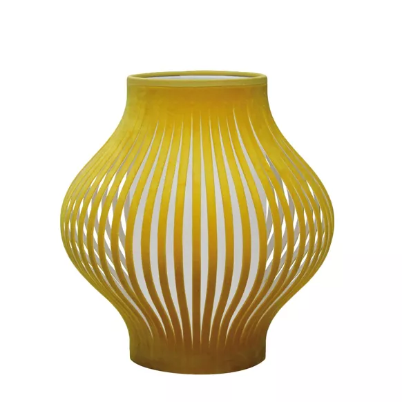 Lampe à poser Onion - velours Jaune - 25cm
