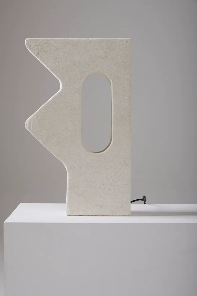 LAMPE À POSER EN PIERRE ATELIERS BONHOMME
