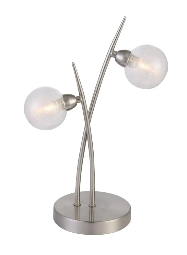 Lampe Snow nickel satiné LD 1049-2ST