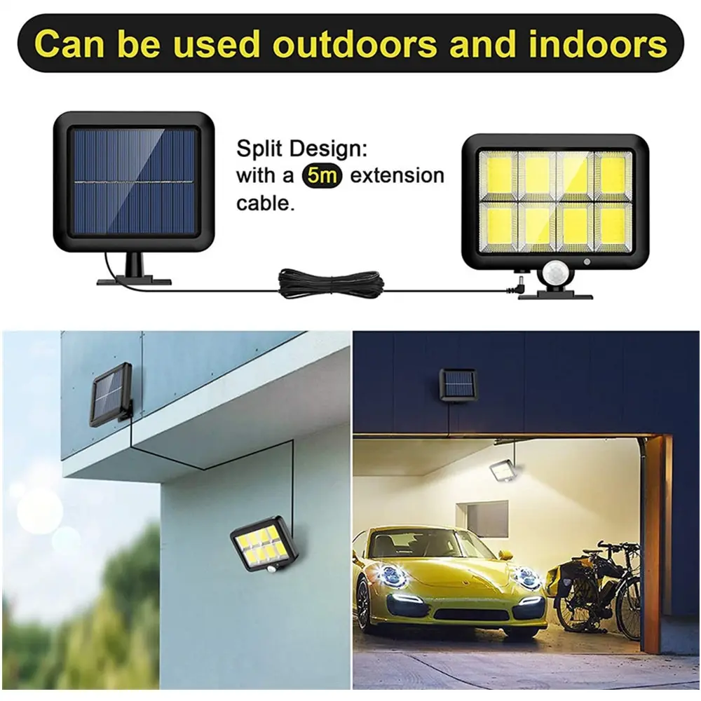 Lampe Solaire 106LED Applique Murale Étanche