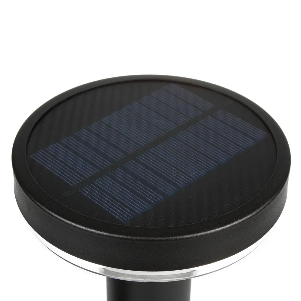 Lampe solaire LED Maclean, avec capteur, 3 modes, plug-, Li-ion 18650, IP44, 3,7V, 1200 mAh, Noir, MCE465 B, 6 pièces