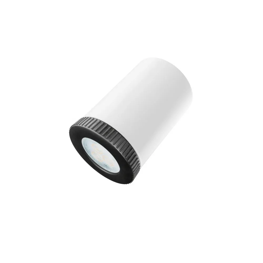Lampe spot suspendue 4 descentes GU1d0 avec XXL Rose-One rectangulaire 675 mm - Blanc mat