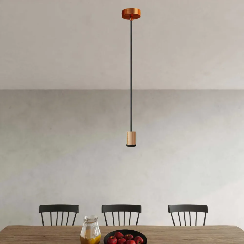 Lampe spot suspendue simple Mini Spotlight GU1d0 - Cuivre satiné