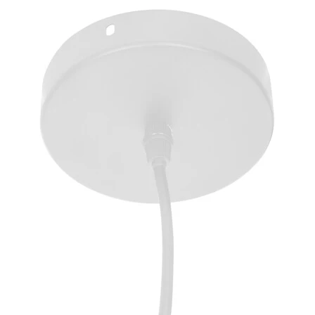 Lampe suspendue Atmosphera Bambou tressé - 40 x 38 cm - Noir
