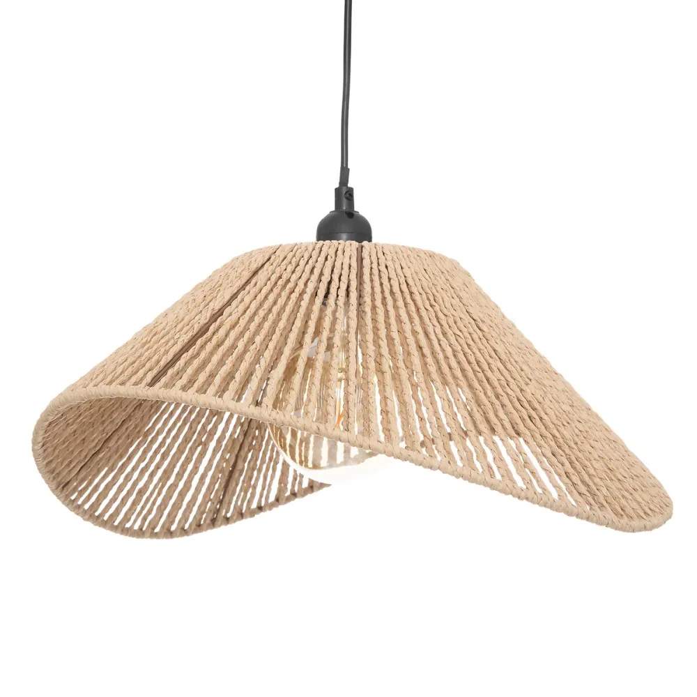 Lampe à Suspension Atmosphera Myha - E27, non incluse - Ø45xH17cm - Beige