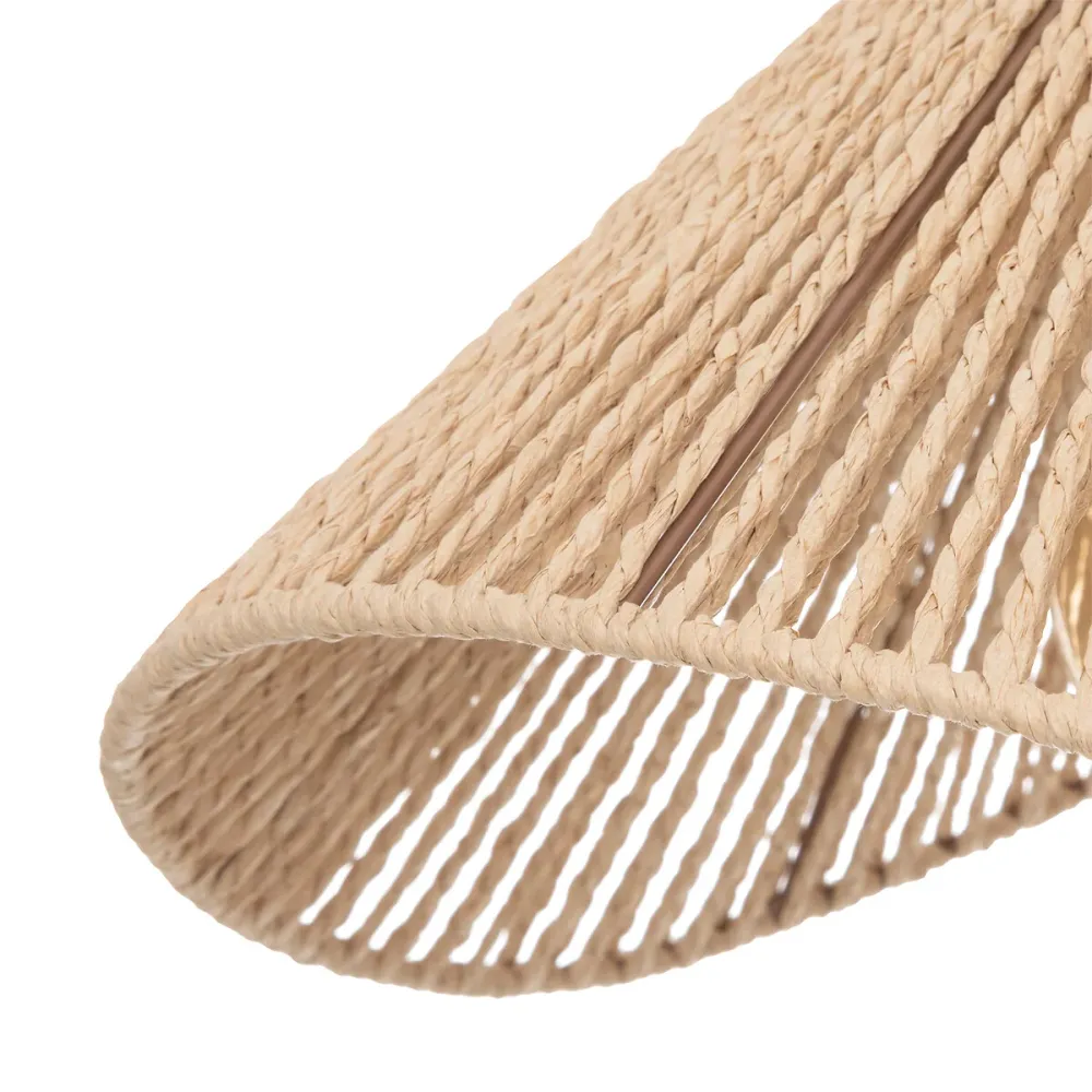 Lampe à Suspension Atmosphera Myha - E27, non incluse - Ø45xH17cm - Beige