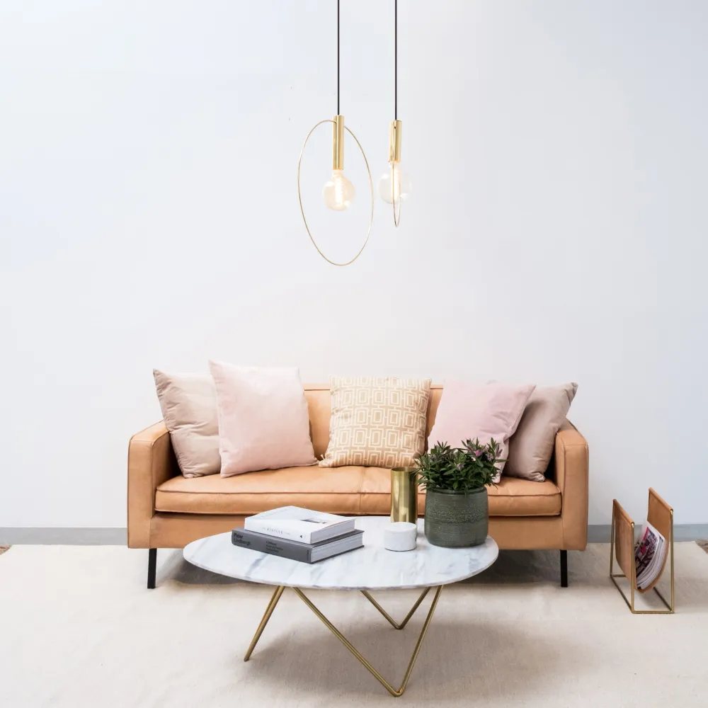 Lampe à Suspension Design - Ilona - Or - 36cm