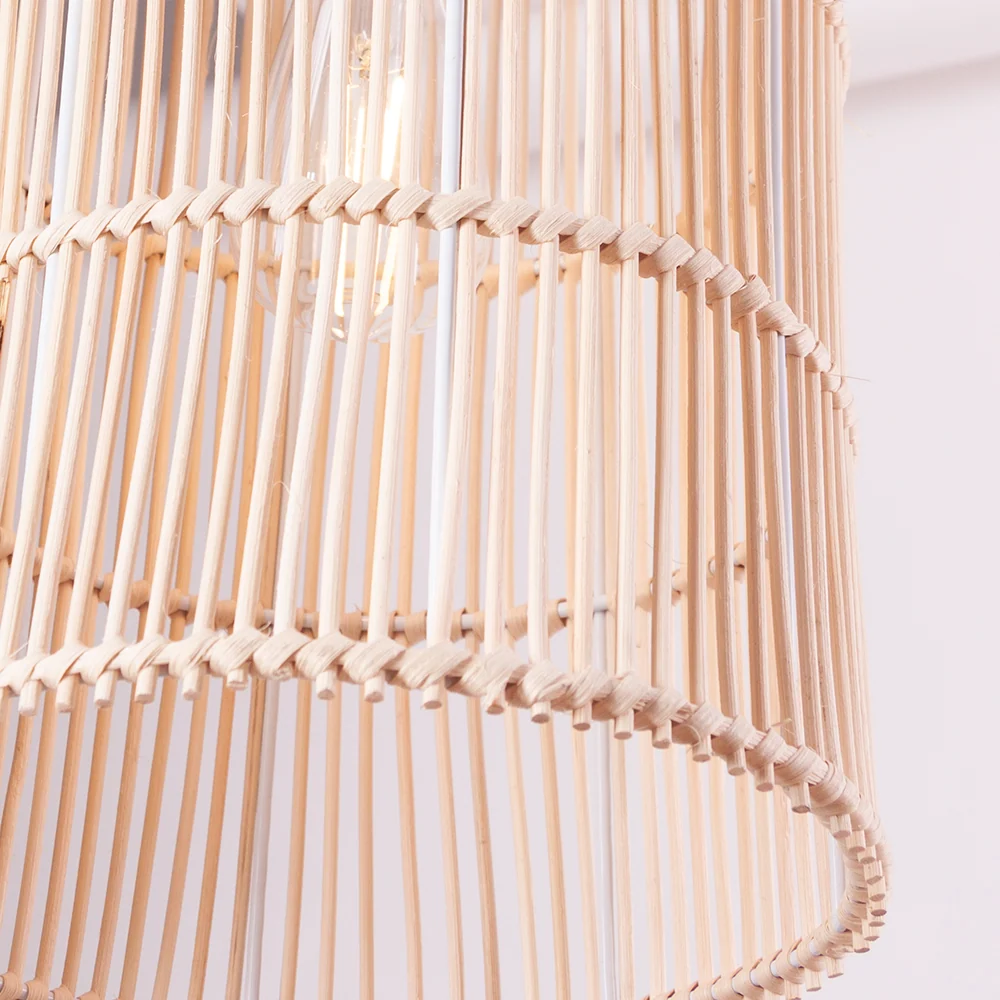 Lampe À Suspension "Evelynn" [SKD-AP-RATAN]