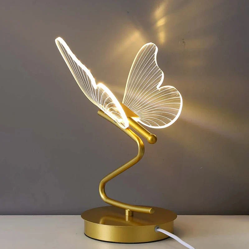 Lampe de Table avec Accent Papillon