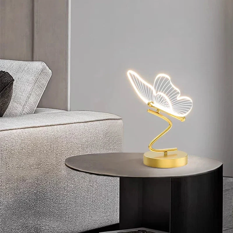Lampe de Table avec Accent Papillon