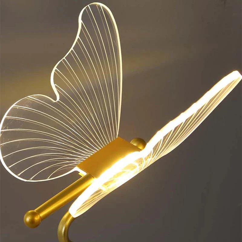 Lampe de Table avec Accent Papillon