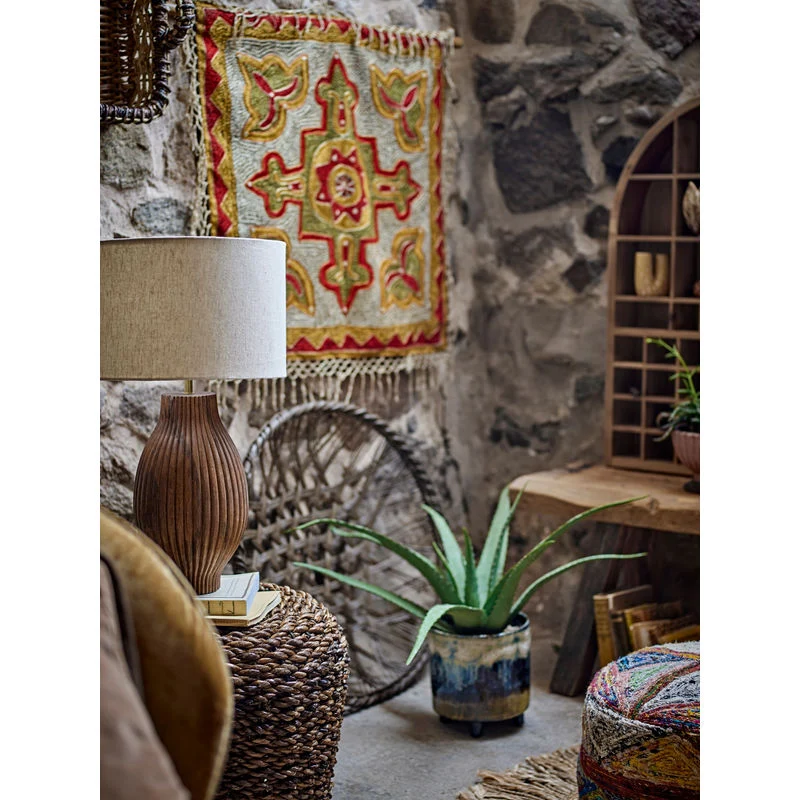 Lampe de table Karelia de Creative Collection, Naturel, Bois de mangue