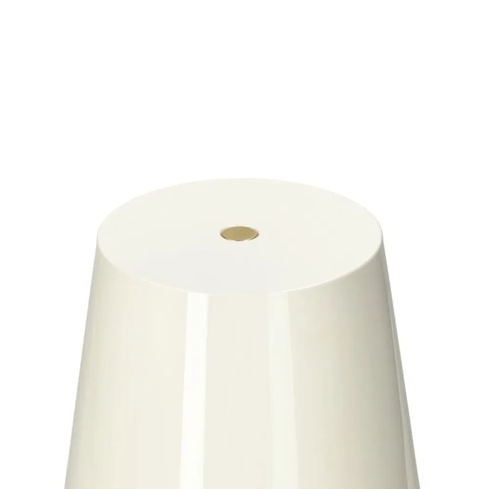 Lampe de table LED Addison Ross - Coquille festonnée - Blanche - 28 cm