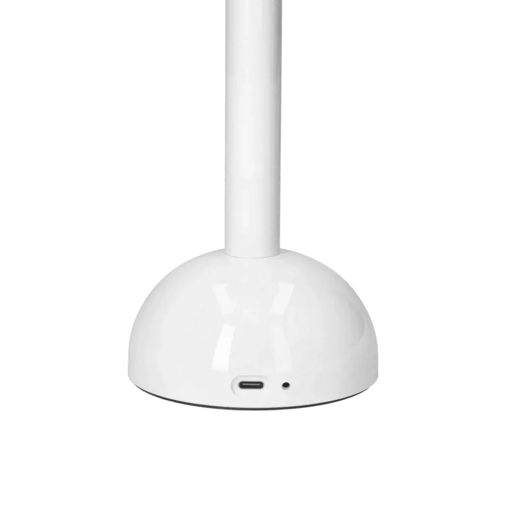 Lampe de table LED Addison Ross - Coquille festonnée - Blanche - 28 cm