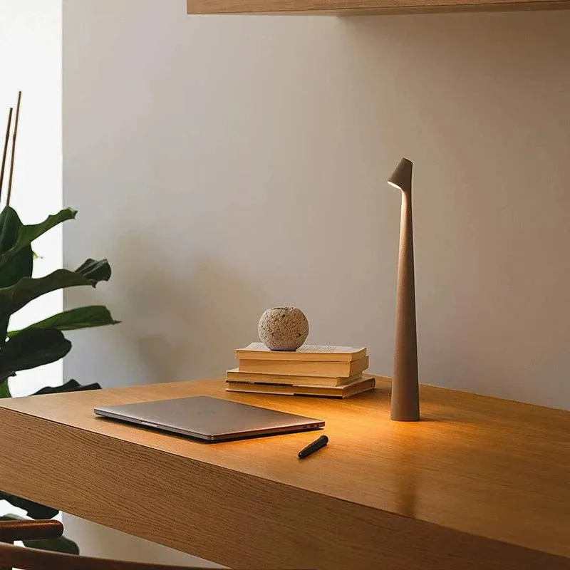 Lampe de table LED portable blanc