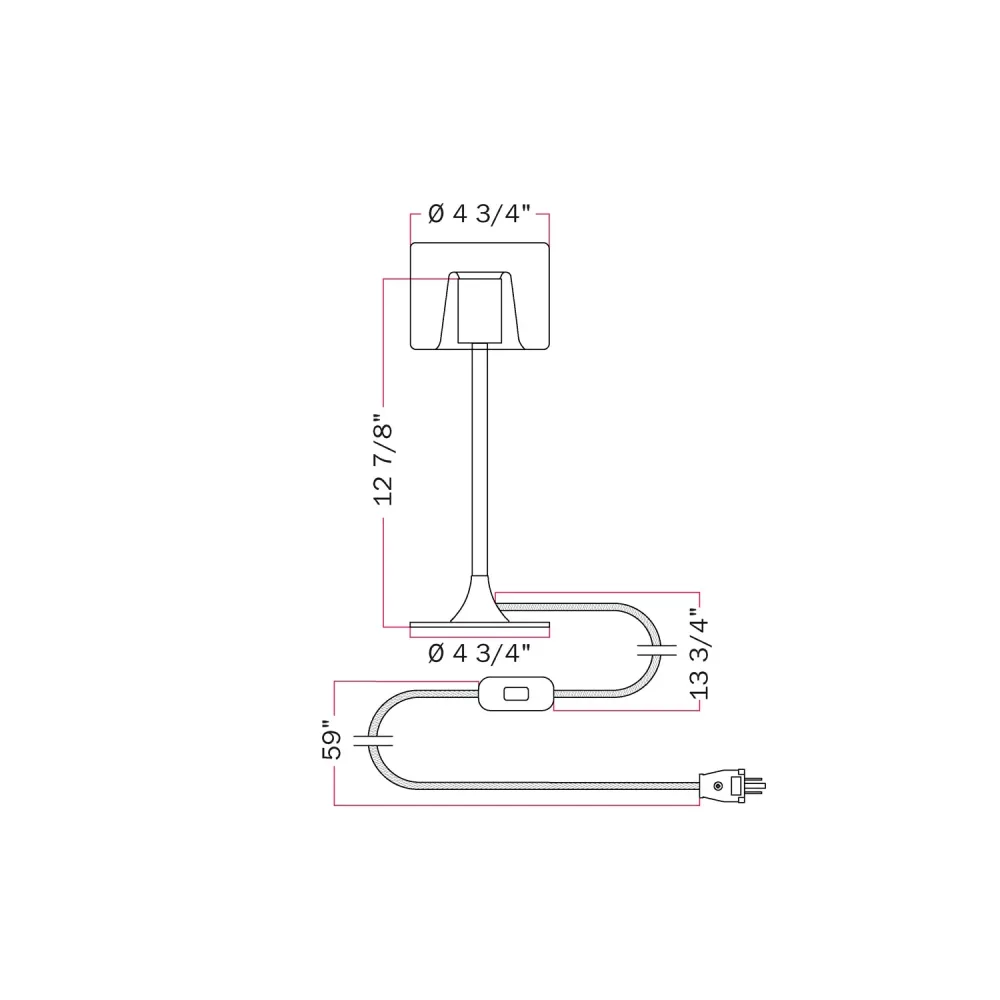 Lampe de table MAG-Y avec base métallique ronde et ampoule Ghost G03 transparente - Bronze brossé