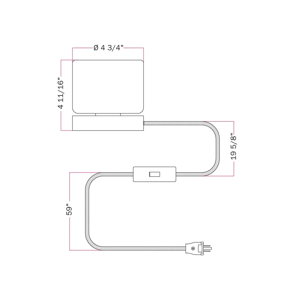 Lampe de table Posaluce Ghost - Blanc mat