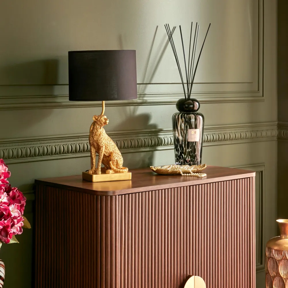 Lampe de table Rafa atmosphère - Ø18xh37cm - beige
