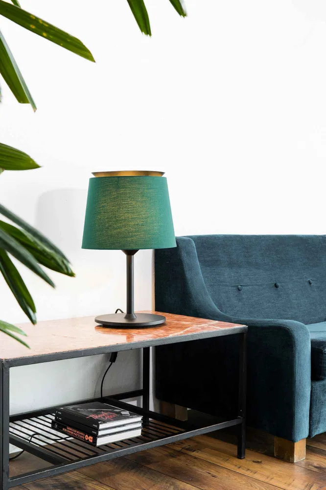 Lampe de table SAVOY noire et verte