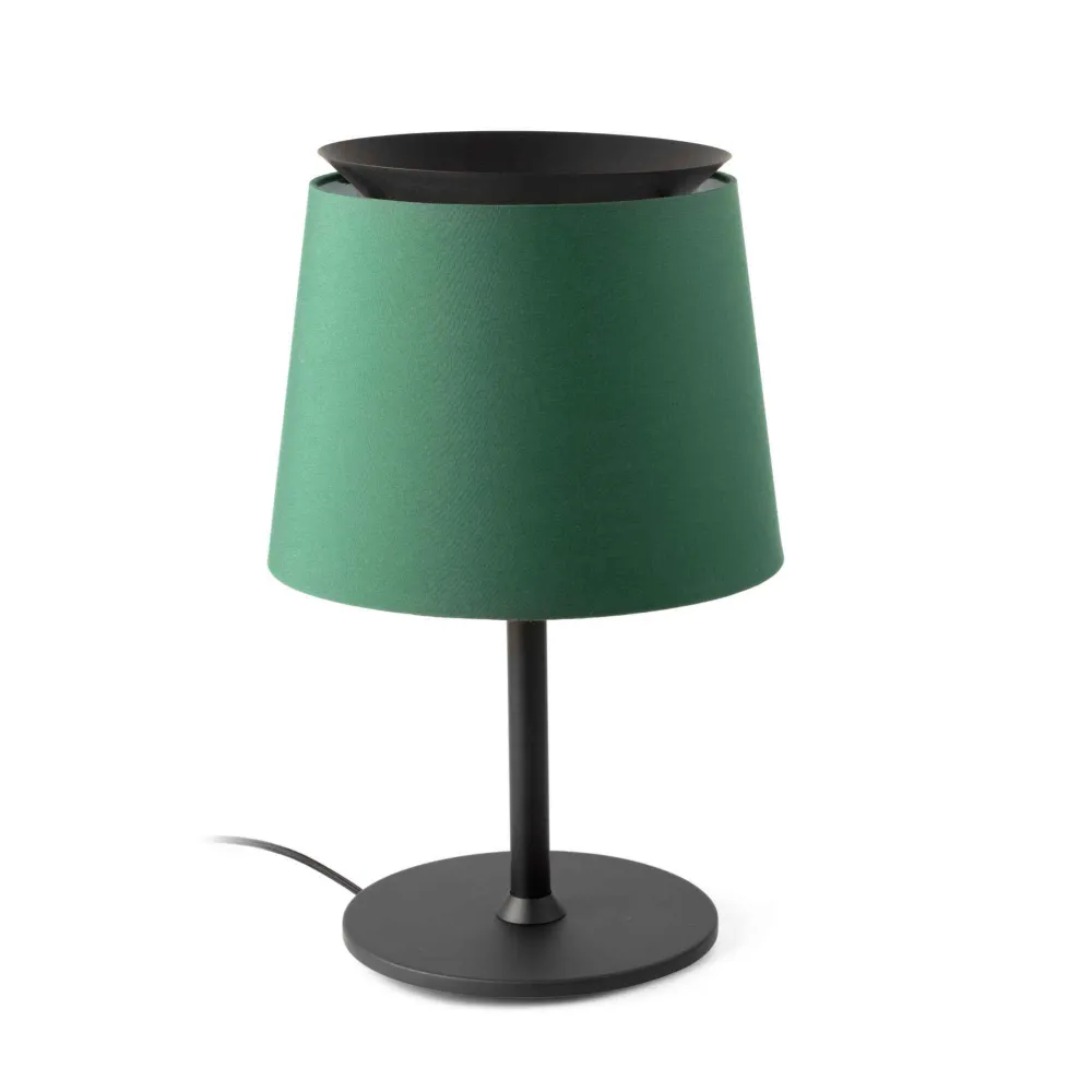 Lampe de table SAVOY noire et verte
