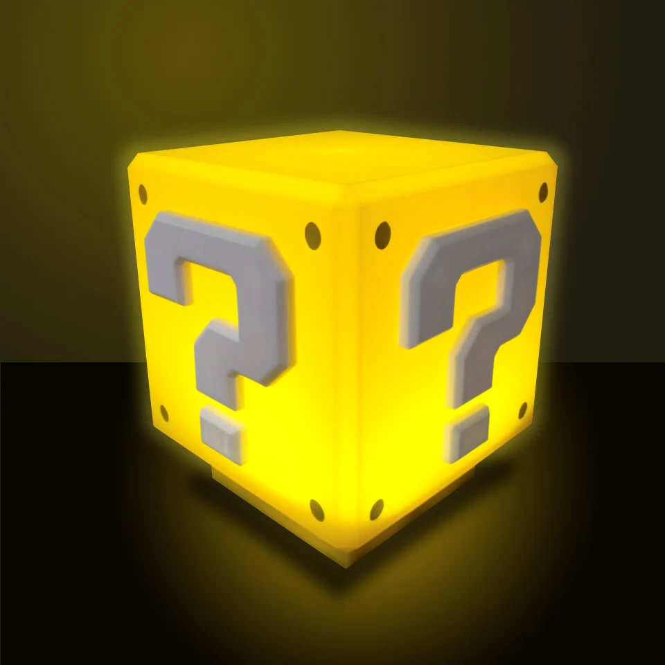 Lampe de table Super Mario Mini bloc de points d'interrogation
