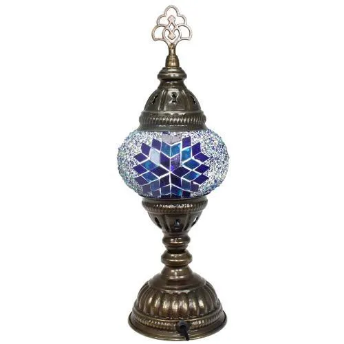 Lampe de table turque avec verre mosaïque - Nº1 Asrak