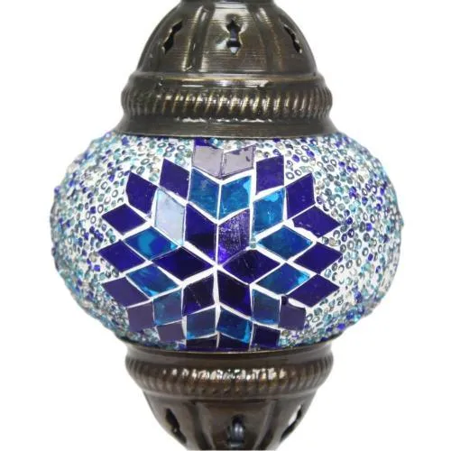 Lampe de table turque avec verre mosaïque - Nº1 Asrak