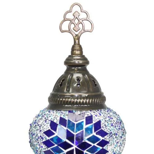 Lampe de table turque avec verre mosaïque - Nº1 Asrak