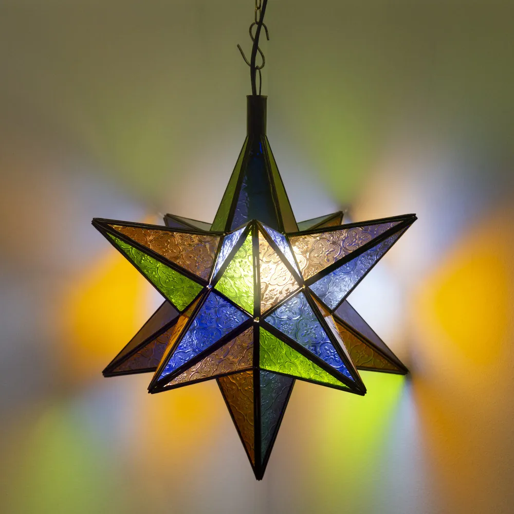 Lampe étoile en cristal arabe A11 40x37