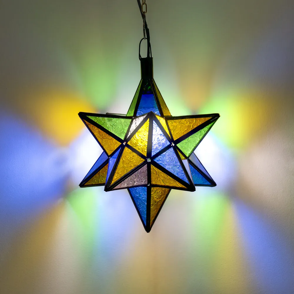 Lampe étoile en cristal arabe A13 32x28